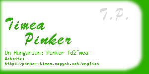 timea pinker business card